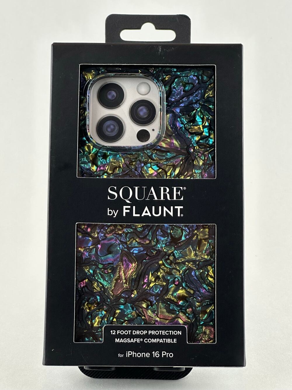 Square by Flaunt iPhone 16 Pro Multicolor Abalone Shell Case NWT MSRP: $55.00